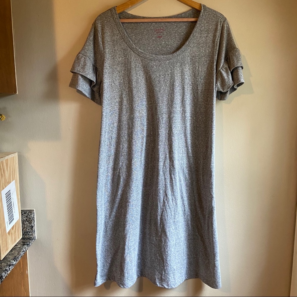 ISABEL MATERNITY Grey Dress with Ruffles Size L
